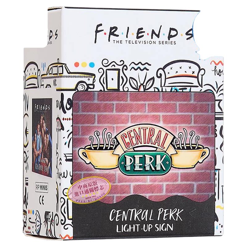 老友记 中央公园咖啡馆指南与亮灯标志 英文原版 Friends Central Perk Light Up Sign Michelle Morgan【中商原版】
