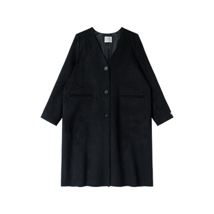 100羊毛 设计师范儿 手工双面尼大衣外套【出差大衣】安妮森林