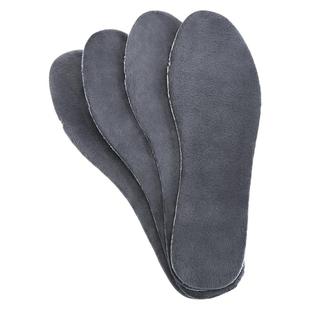 薄绒鞋垫秋冬季保暖防寒加绒鞋垫男款绒面透气防臭女款舒适棉鞋垫
