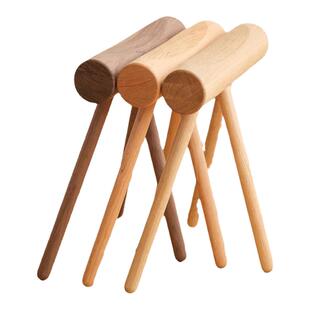 日式纯实木换鞋凳可折叠长条凳家用门口小凳子创意个性橡木梳妆凳