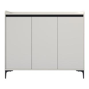 铝合金鞋柜防水防晒储物柜大容量家用门口入户轻奢简约奶油风鞋柜