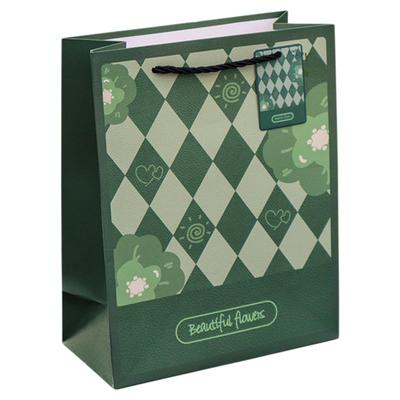 高质感绿色ins风手提袋礼品袋