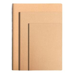 牛皮纸笔记本子大学生用考研高中生a4读书记事本日记本软面抄初中生专用16k牛皮本单行横线本厚练习簿作业本