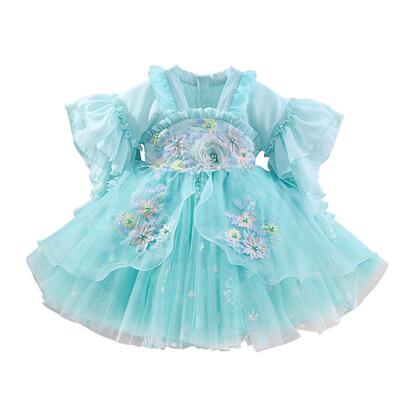 汉服女童连衣裙夏季宝宝礼服