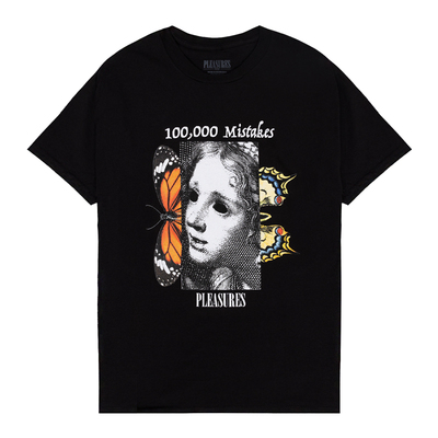 PLEASURES蝴蝶印花宽松短袖T恤男