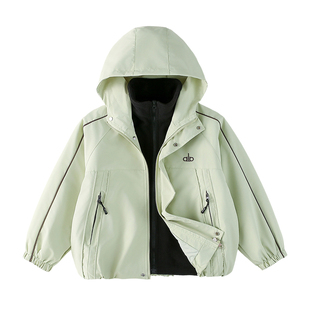 女童外套春装2026新款洋气中大童风衣女孩宽松春秋款儿童运动上衣