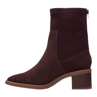 Clarks其乐Lileigh Holly秋冬新品优雅英伦粗高跟显瘦中筒袜靴女