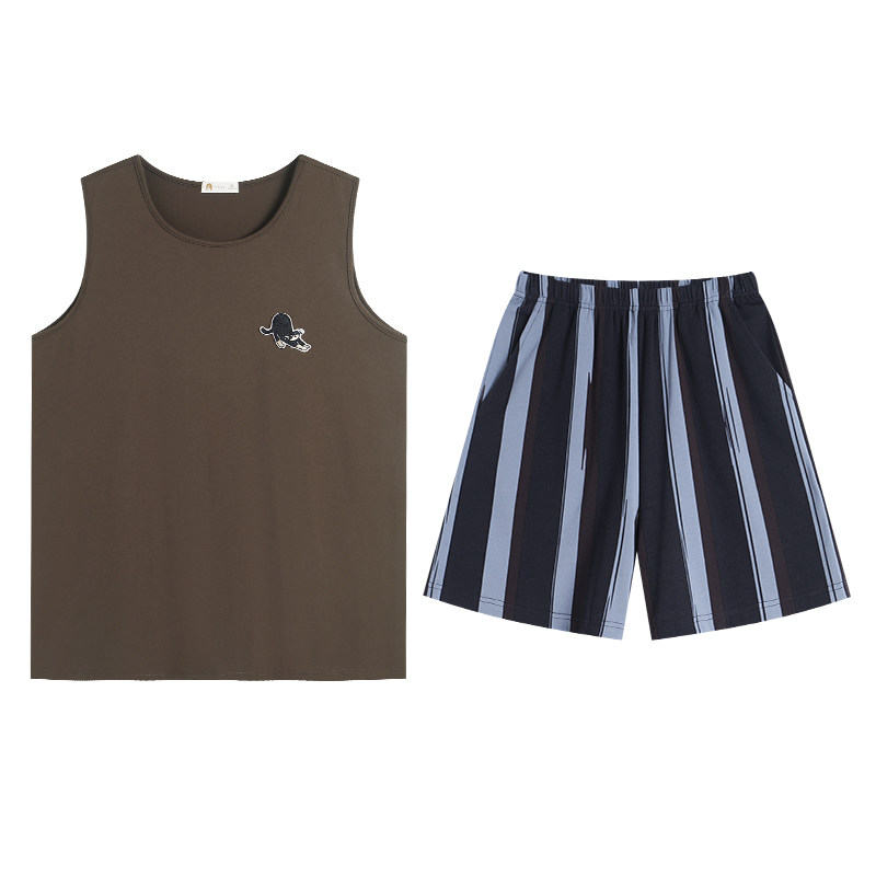 夏季柔软棉情侣时尚可外穿家居服