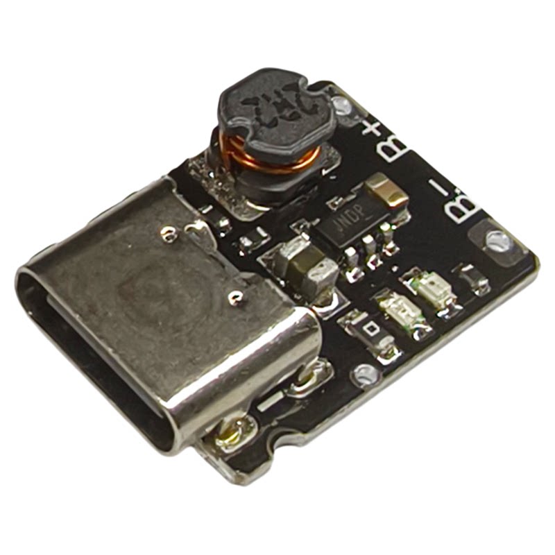 5V充放电一体模块3.7V 4.2V18650锂电池充电升压电源板保护Type-c