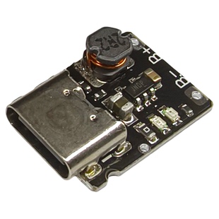 5V充放电一体模块3.7V 4.2V18650锂电池充电升压电源板保护Type-c