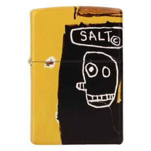 打火机zippo恐龙送男友正版巴斯奎特涂鸦艺术限量刻字油画之宝