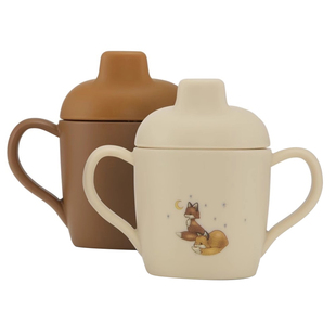 5Z Little家丹麦konges slojd FW22秋冬儿童硅胶可爱水杯组合