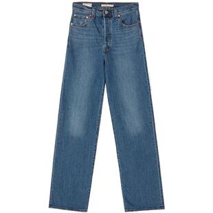 【商场同款】Levi's李维斯26春夏新款女士RIBCAGE直筒牛仔裤79078