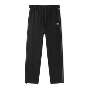 森马梅花系列休闲裤男春春新款复古运动风宽松直筒裤百搭长裤