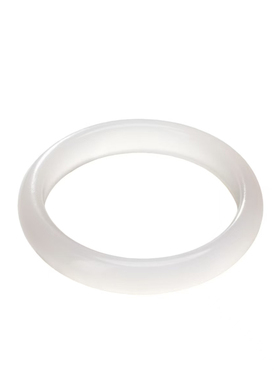 高冰透天然玉髓玛瑙白月光荔枝冻手镯平安玉镯手环生日礼物送女友