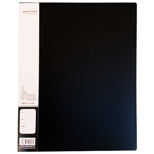 晨光黑色乐谱夹合唱团谱子夹册插页式歌谱琴谱声乐钢琴吉他谱夹子翻页文件夹可展开修改加厚a4资料册