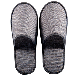 【麻布】一次性拖鞋民宿酒店专用待客宾馆加厚定制logo