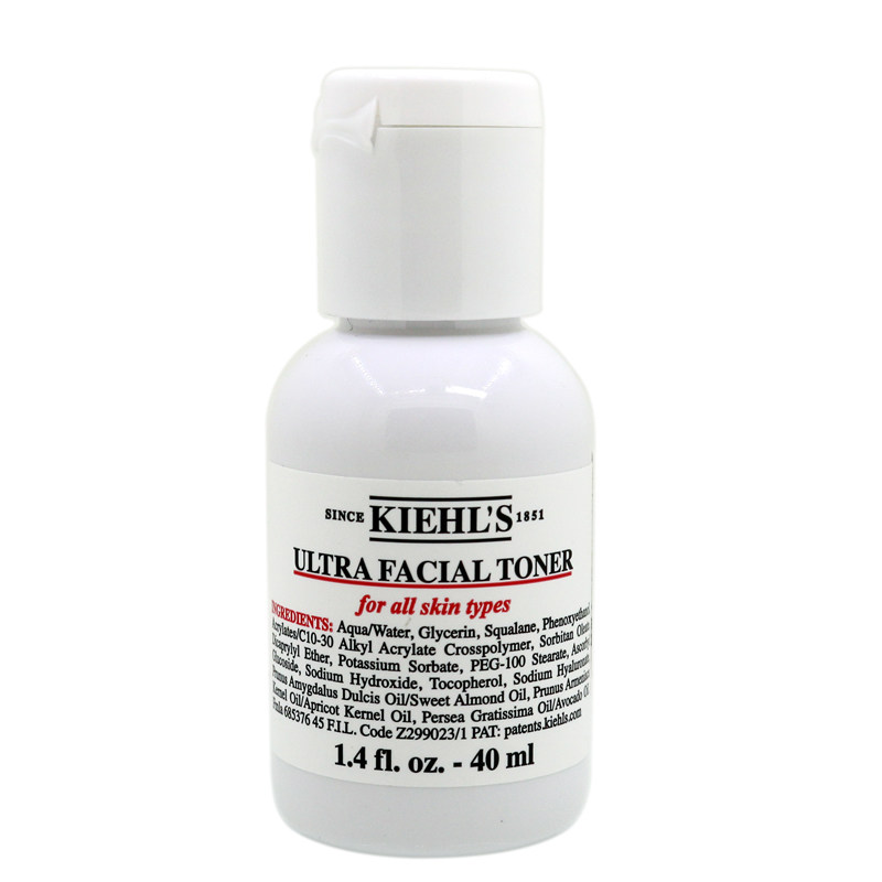 Kiehl's科颜氏 高保湿精华爽肤水40ml小样 柔润舒缓补水 清洁润肤