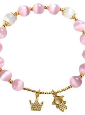 猫眼石手链原创设计简约ins小众