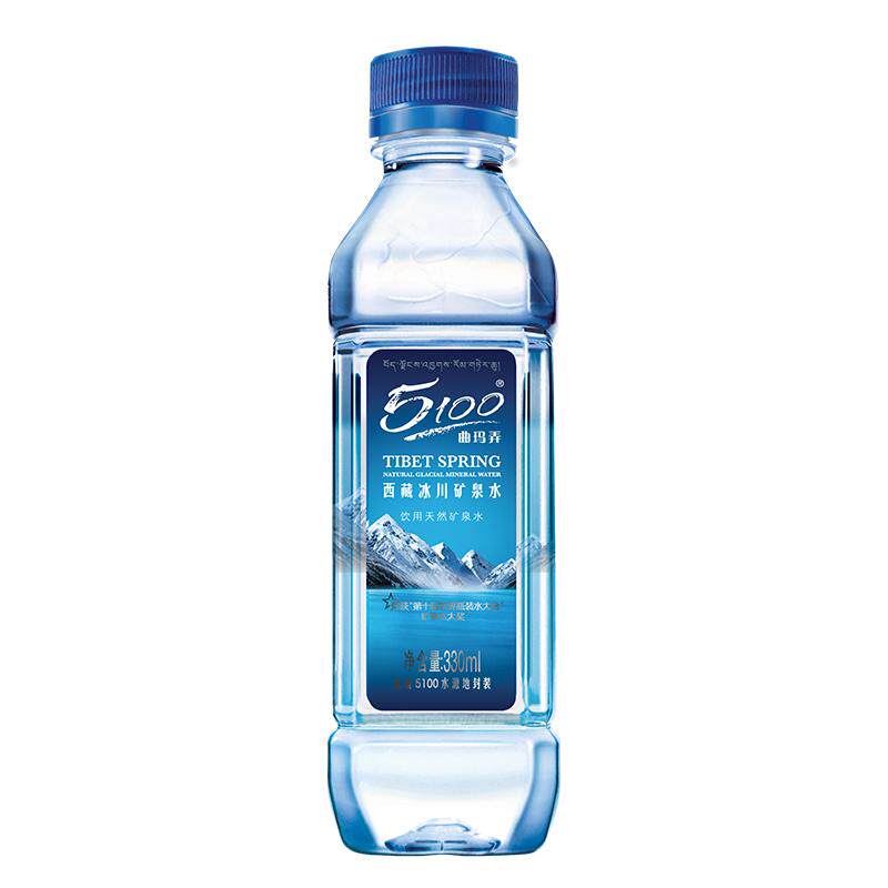 5100西藏冰川矿泉水330ml*24瓶