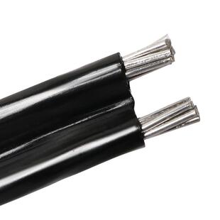 国标家用铝线电线4 6 10 16 25平方电缆室外2芯架空户外防老化线