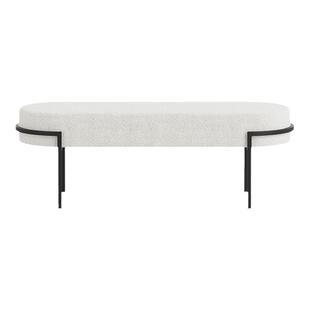 芬纳维亚ART 长条沙发凳床尾椅软包Hildon奶油风衣帽间换鞋凳家用