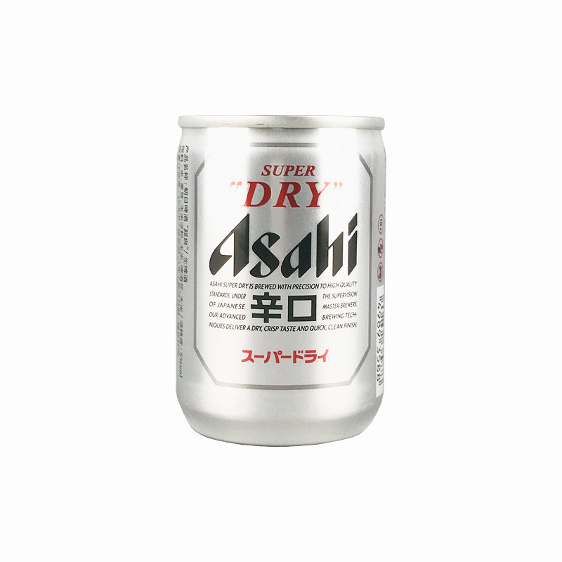 日本进口朝日啤酒135ml24罐听装辛口超爽生鲜啤迷你mini小瓶Asahi
