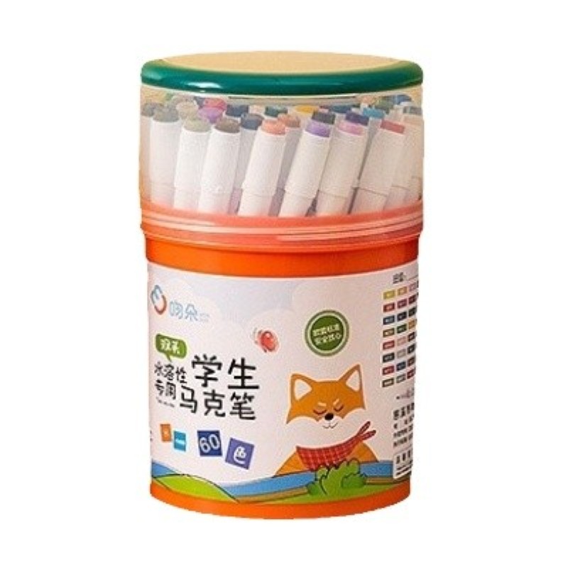 吻朵双头水彩笔无毒可水洗