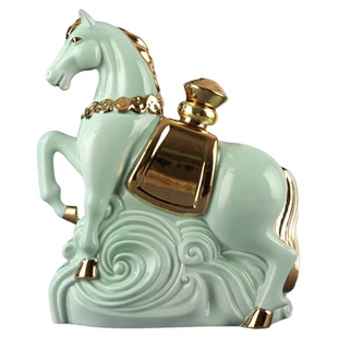 景德镇陶瓷酒瓶生肖马到成功高档空酒坛子创意酒罐密封酒壶礼盒装