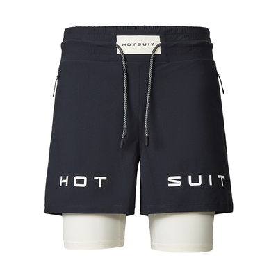 后秀假两件防走光健身女运动短裤