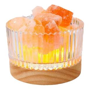 居家香薰玻璃收纳罐水晶杯瓶容器水晶扩香石收纳器皿盒摆件灯座垫