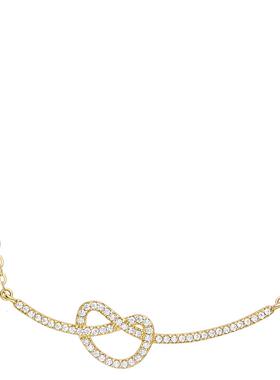 【自营】HEFANG Jewelry/何方珠宝爱心碱水结锁骨链 优雅趣味送人