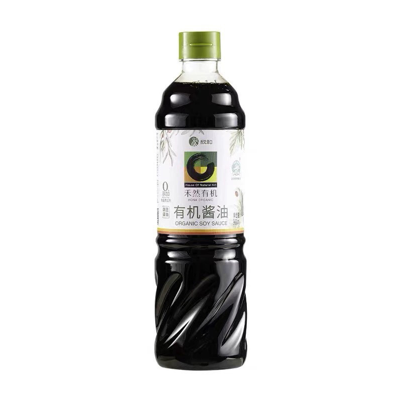 禾然有机酱油900ml 特级酿造生抽家用调味蒸鱼凉拌炒菜烹饪零添加