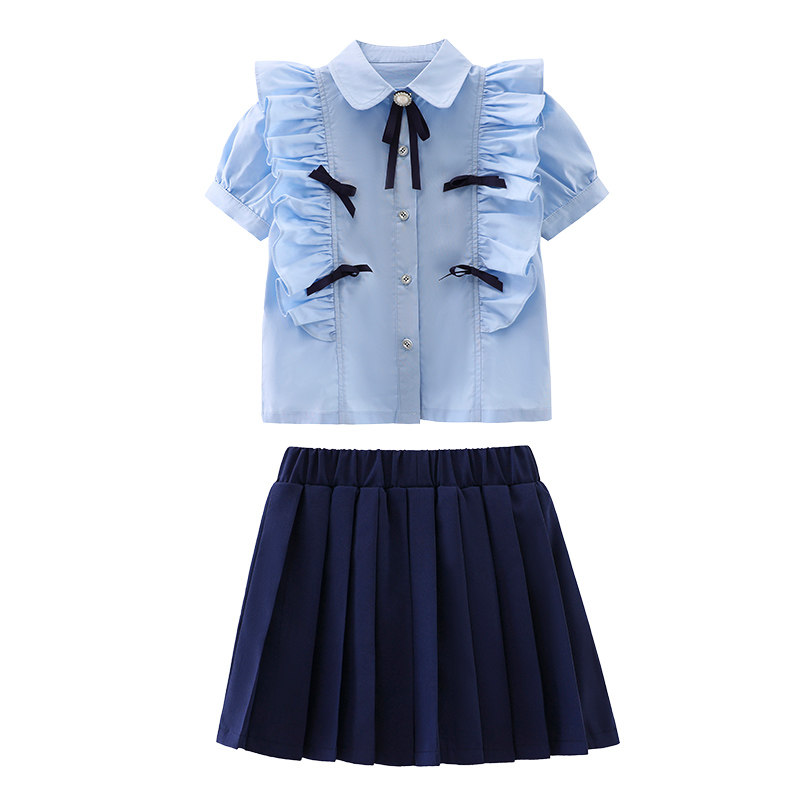 幼儿园园服英伦风儿童演出班服夏