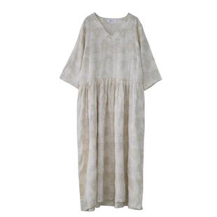 女神款！超美超气质立体亚麻提花原创袍子连衣裙文艺宽松旅行长裙