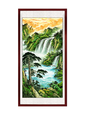 入户玄关过道风水招财壁画挂画