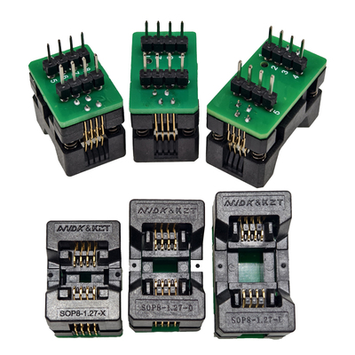 SOP8烧录座老化读写编程夹具1.27