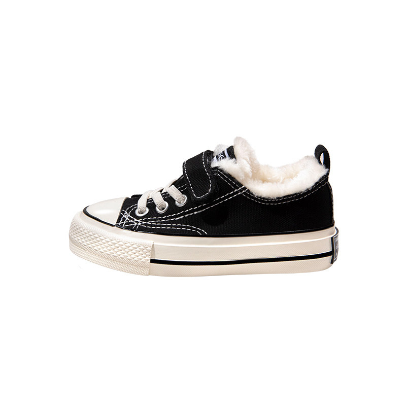 @ABC ANGF 儿童二棉鞋秋冬季加绒加厚女童帆布鞋男童宝宝大棉板鞋
