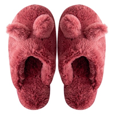 可爱风兔子女生宿舍加厚底棉拖鞋