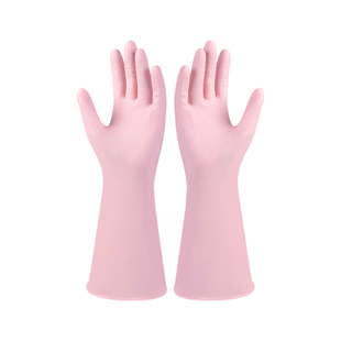 云蕾丁腈手套洗衣服刷洗碗加厚厨房耐用型清洁防滑防水家务手套女