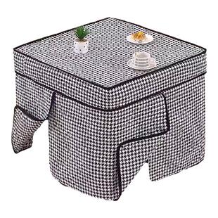 加厚烤火桌子罩方桌火炉取暖桌布电烤炉套罩麻将机围罩冬季烤火被