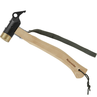 Naturehike挪客帐篷地钉锤露营锤子户外野营木柄工具锤拔钉器铜锤