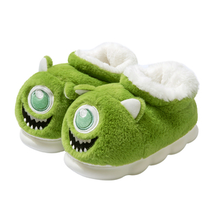 包跟棉拖鞋女冬季厚底2024新款室内家居情侣可爱毛绒保暖棉鞋男款