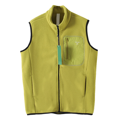 运动轻量保暖加绒摇粒绒马甲背心