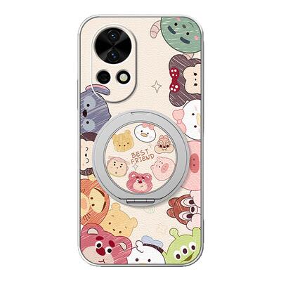 适用华为nova14pro手机壳13nova12ultra/11/10/9se新款nova8活力版磁吸支架旋转女款卡通小羊皮防摔萌宠乐园