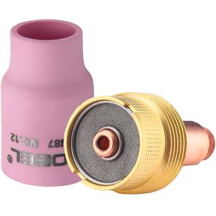 YOBEL氩弧焊枪配件氩弧焊瓷嘴WP-18 26带滤网中大体筛网导流体件