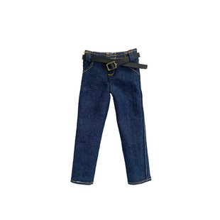 1/12兵人服装男方大头6寸可动人偶阿巳3.0升级版洗水牛仔裤送皮带