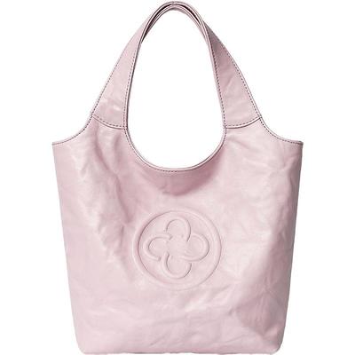 CASSILE卡思乐MINI马甲包女粉色植鞣头层牛皮时尚褶皱手提菜篮包