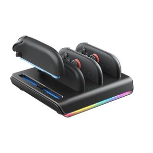 AOLION澳加狮Switch2手柄充电底座四柄齐充适用任天堂NS2游戏掌机JoyCon左右手柄充电器座充快充桌面收纳配件