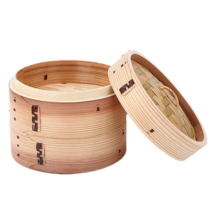 蒸吉祥柳杉蒸笼木笼屉厨房家用大小号竹木制商用包子馒头蒸格蒸菜